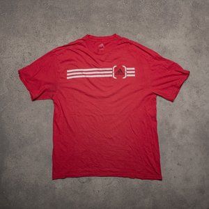 ADIDAS T SHIRT MENS RED L